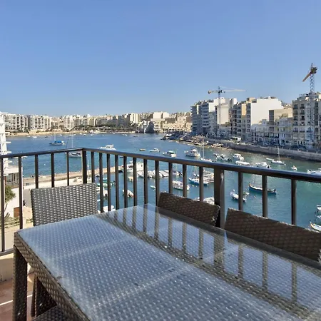 Stunning St Julians Seaview Duplex On Spinola Bay