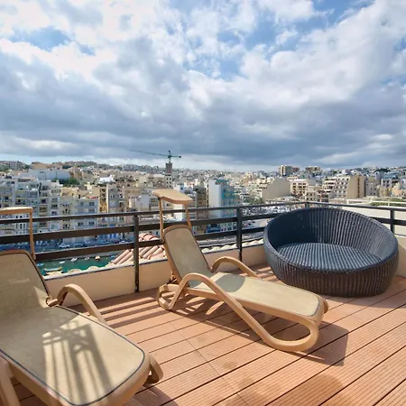 Stunning St Julians Seaview Duplex On Spinola Bay * Saint Julian's