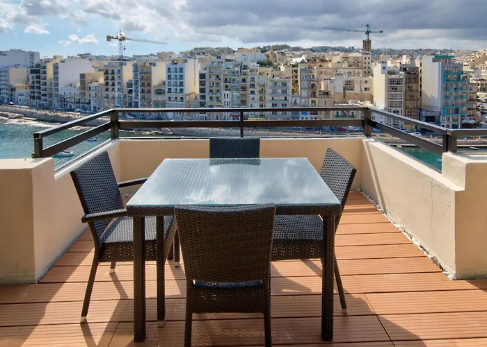 Stunning St Julians Seaview Duplex On Spinola Bay شقة *