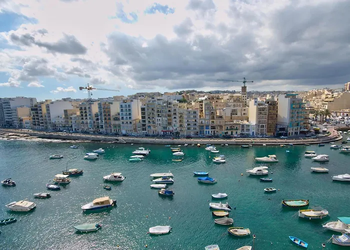 شقة Stunning St Julians Seaview Duplex On Spinola Bay